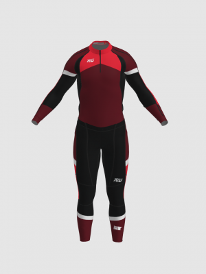 Podiumwear Unisex Gold Two-Piece Race Suit