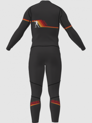 Podiumwear Unisex Gold Two-Piece Race Suit