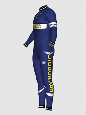 Podiumwear Unisex Silver Two-Piece Race Suit