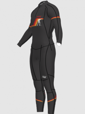 Podiumwear Unisex Gold Two-Piece Race Suit
