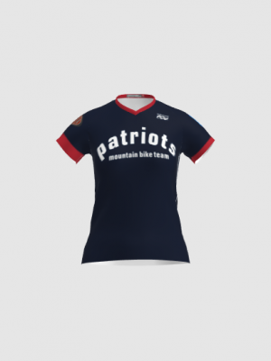 Podiumwear Women's Silver Short Sleeve MTB Jersey - NEW FABRIC 2025!