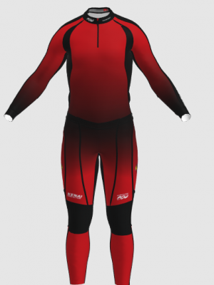 Podiumwear Unisex Gold Two-Piece Race Suit