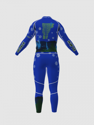 Podiumwear Women's Gold Two-Piece Race Suit