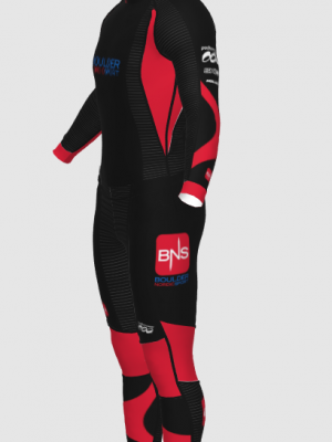 Podiumwear Women's Gold Two-Piece Race Suit