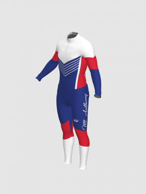 Podiumwear Unisex Silver Two-Piece Race Suit