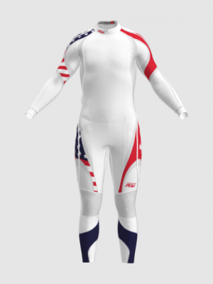 Podiumwear Unisex Gold Two-Piece Race Suit