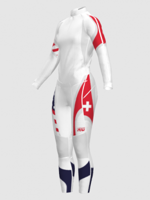 Podiumwear Women's Gold Two-Piece Race Suit