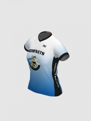 Podiumwear Women's Silver Short Sleeve MTB Jersey - NEW FABRIC 2025!