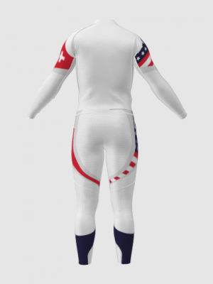 Podiumwear Unisex Gold Two-Piece Race Suit