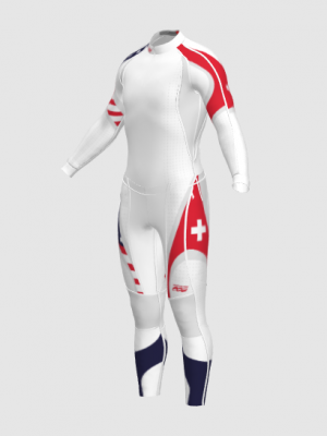 Podiumwear Unisex Gold Two-Piece Race Suit