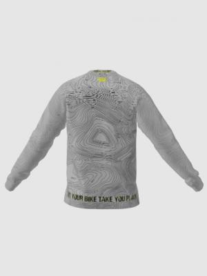 Podiumwear Unisex Silver Long Sleeve Tech Tee - New Fabric 2025!