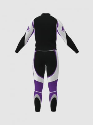 Podiumwear Unisex Gold Two-Piece Race Suit
