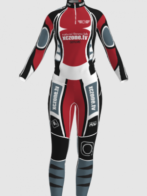 Podiumwear Women's Gold Two-Piece Race Suit