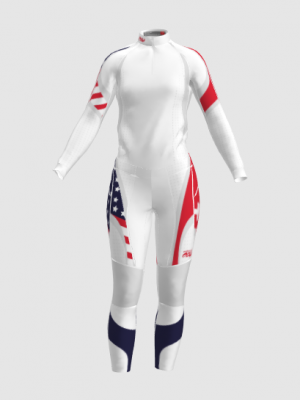 Podiumwear Women's Gold Two-Piece Race Suit