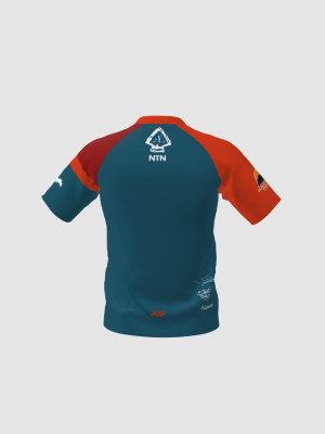 Podiumwear Men's Silver Short Sleeve MTB Jersey - New Fabric 2025!