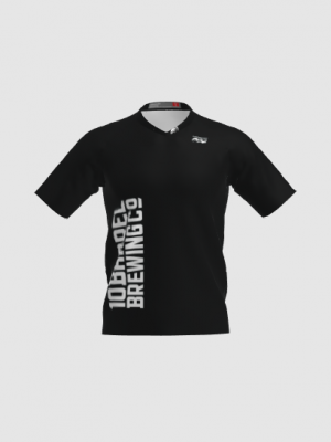 Podiumwear Men's Silver Short Sleeve MTB Jersey - New Fabric 2025!