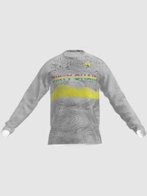 Podiumwear Unisex Silver Long Sleeve Tech Tee - New Fabric 2025!