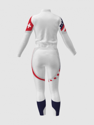 Podiumwear Women's Gold Two-Piece Race Suit