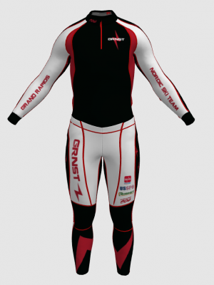 Podiumwear Unisex Gold Two-Piece Race Suit