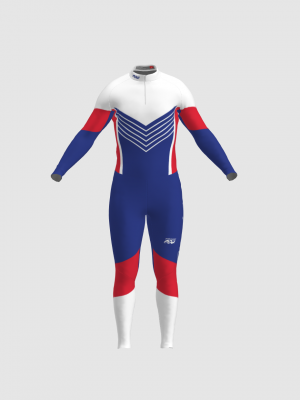 Podiumwear Unisex Silver Two-Piece Race Suit