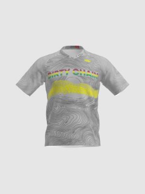 Podiumwear Men's Silver Short Sleeve MTB Jersey