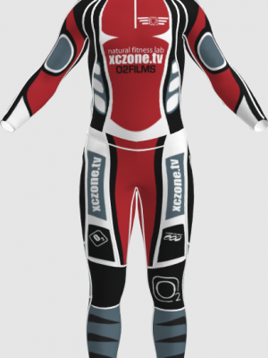 Podiumwear Unisex Gold Two-Piece Race Suit
