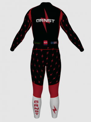 Podiumwear Unisex Gold Two-Piece Race Suit