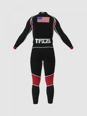 Podiumwear Unisex Gold Two-Piece Race Suit