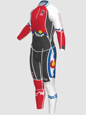 Podiumwear Unisex Gold Two-Piece Race Suit