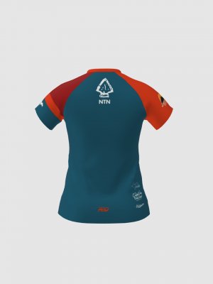 Podiumwear Women's Silver Short Sleeve MTB Jersey - NEW FABRIC 2025!