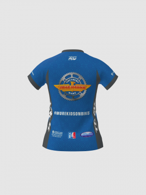 Podiumwear Women's Silver Short Sleeve MTB Jersey - NEW FABRIC 2025!
