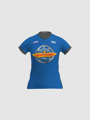 Podiumwear Women's Silver Short Sleeve MTB Jersey - NEW FABRIC 2025!