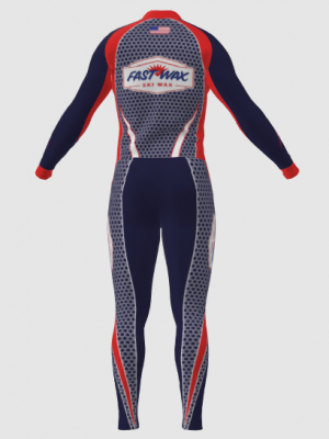 Podiumwear Unisex Silver Two-Piece Race Suit