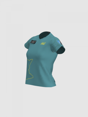 Podiumwear Women's Silver Short Sleeve MTB Jersey - NEW FABRIC 2025!