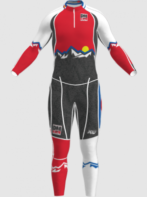 Podiumwear Unisex Gold Two-Piece Race Suit