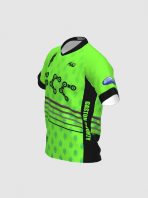 Podiumwear Men's Silver Short Sleeve MTB Jersey - New Fabric 2025!