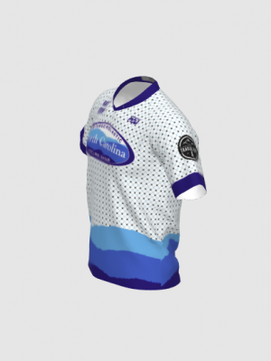 Podiumwear Men's Silver Short Sleeve MTB Jersey - New Fabric 2025!