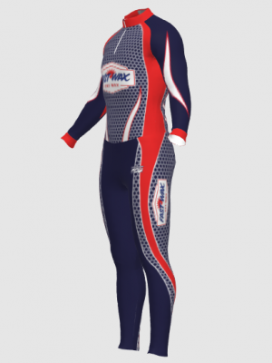 Podiumwear Unisex Silver Two-Piece Race Suit