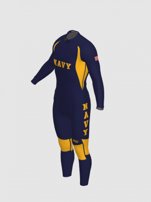 Podiumwear Unisex Gold Two-Piece Race Suit