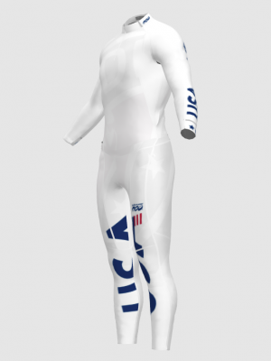 Podiumwear Unisex Gold Two-Piece Race Suit