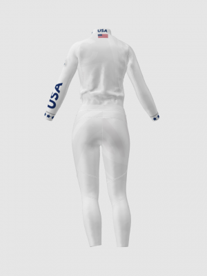 Podiumwear Women's Gold Two-Piece Race Suit