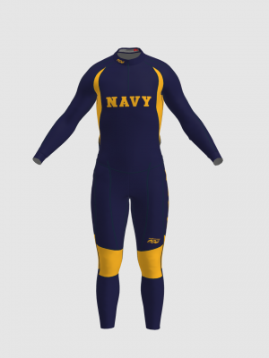 Podiumwear Unisex Gold Two-Piece Race Suit