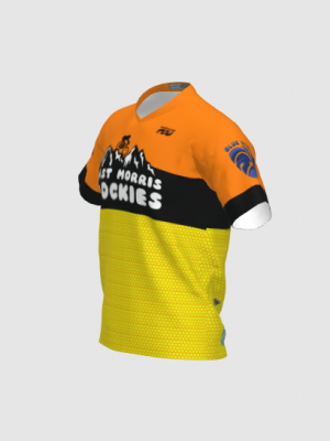 Podiumwear Men's Silver Short Sleeve MTB Jersey - New Fabric 2025!