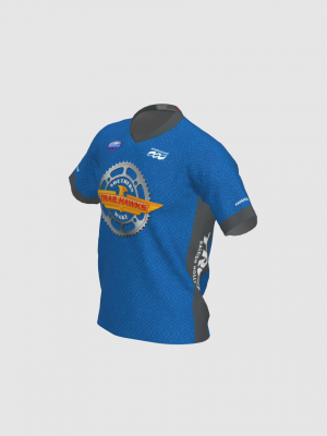 Podiumwear Men's Silver Short Sleeve MTB Jersey - New Fabric 2025!