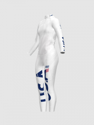 Podiumwear Women's Gold Two-Piece Race Suit