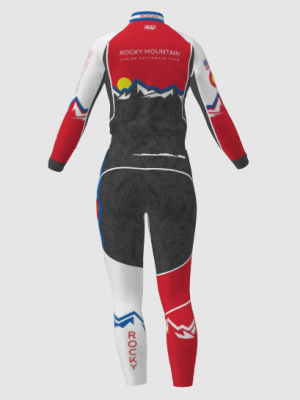 Podiumwear Women's Gold Two-Piece Race Suit