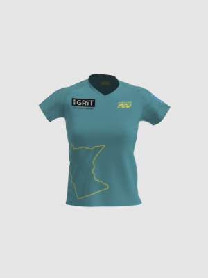Podiumwear Women's Silver Short Sleeve MTB Jersey - NEW FABRIC 2025!