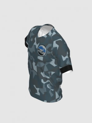 Podiumwear Men's Silver Short Sleeve MTB Jersey - New Fabric 2025!