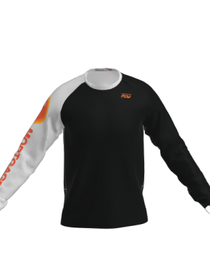 Podiumwear Unisex Silver Long Sleeve Tech Tee - New Fabric 2025!