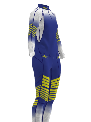 Podiumwear Women's Gold Two-Piece Race Suit